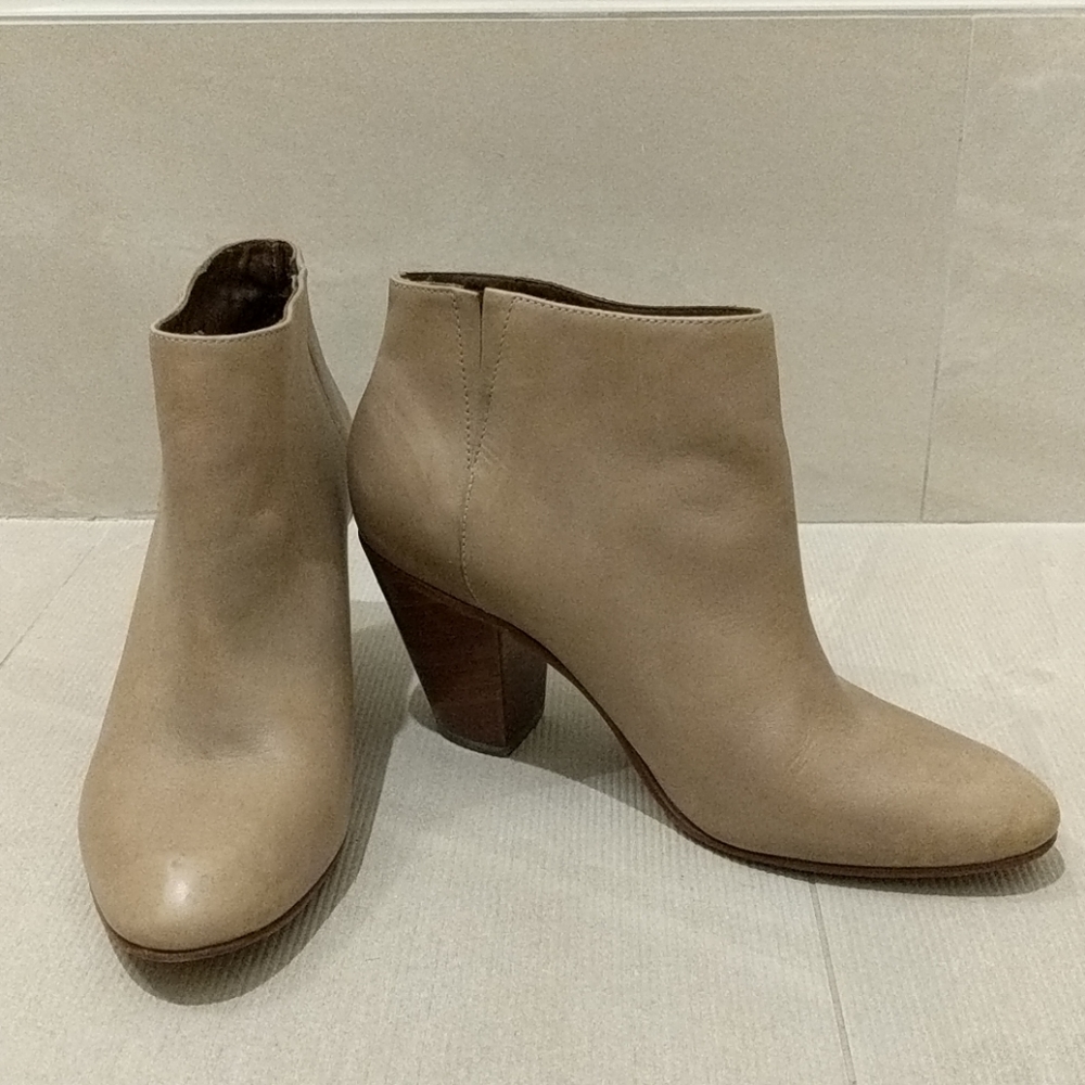 Rachel Comey wood heeled leather ankle boots